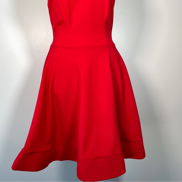 B. Darlin Red Halter Neckline Fit and Flare Sleeveless Mini Dress 5/6 - Picture 3 of 12
